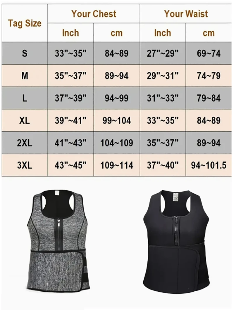 Men's Compression Sweat Sauna Vest, New Slimming Suit, Waist Belts Body Shaper Back Support Tank Top For Workout Fitness Gym 3