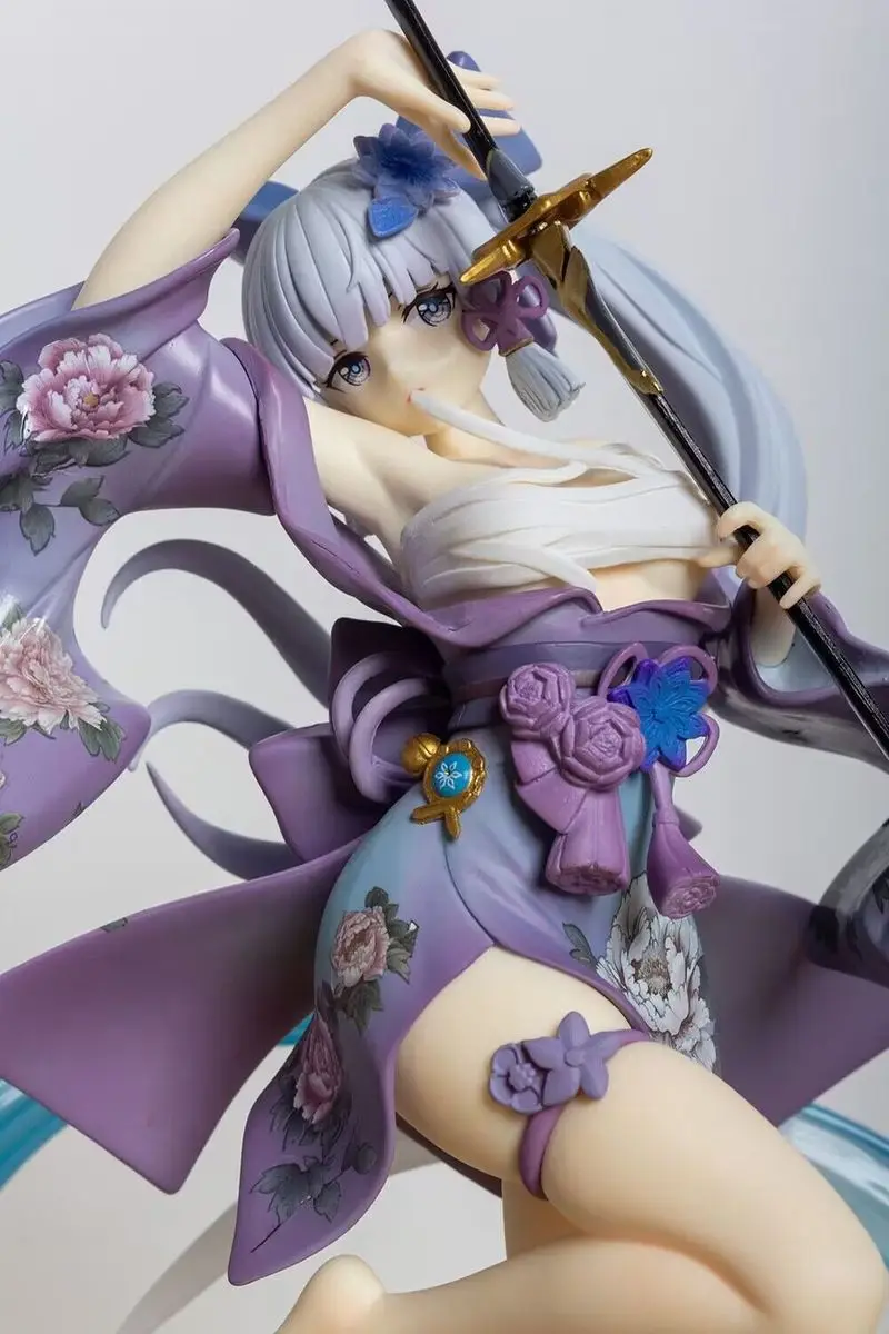 

Экшн-фигурка Бога Kamisato Ayaka Egret возвращение на двор нож Shinori Ayanhua кимоно юката Битва