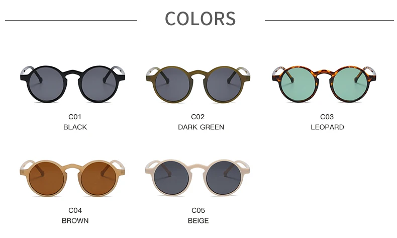 Wandern Kleine Runde Anti Licht Gläser Frauen Vintage Marke Designer Braun Brillen Runde Rahmen Niet Shades Weibliche Damen UV400 – Detail 3