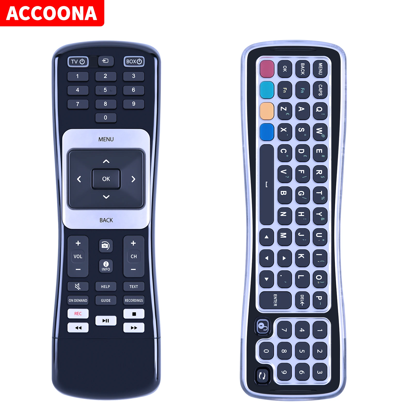

New KWR153704/02BR Dual-sided Keyboard Remote Control for SAMSUNG Horizon Box