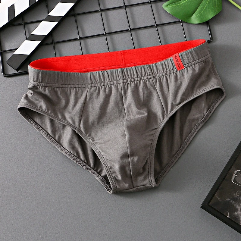 2 Pcs/Lot New Men's Cotton Panties Briefs High Quality Comfortable Breathable Shorts Underwear Lingerie Panties Underpants