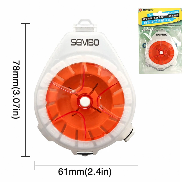 ZUKIBO Carbon Line Multifunctional Fishing Line Winding and Storage Box with Anti-Reversal Device