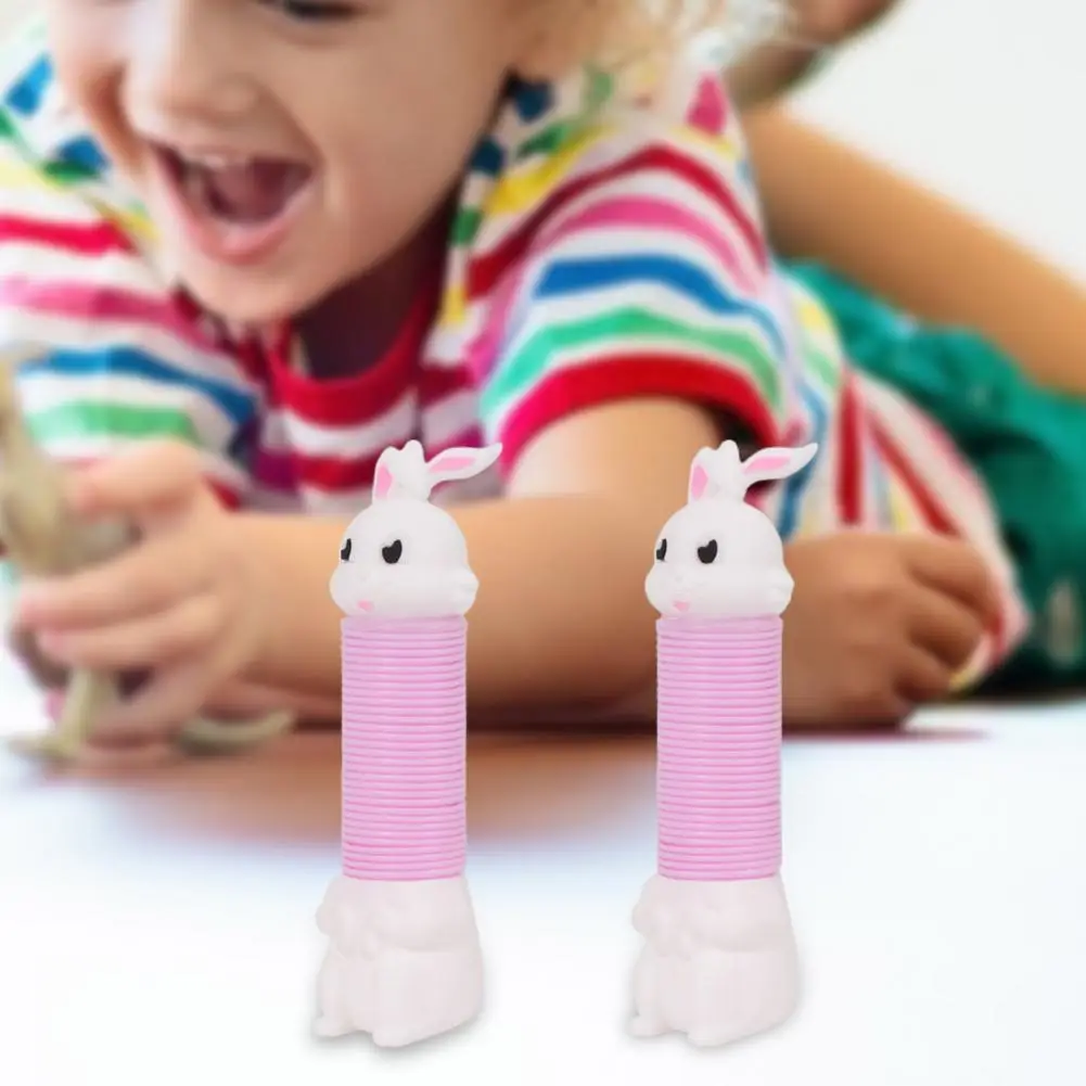 

Cute Material Safety DIY Pipe Stretch Tube Bunny Fidget Pipe Toys Easter Gift Telescopic Tube Toy Decompression Toy