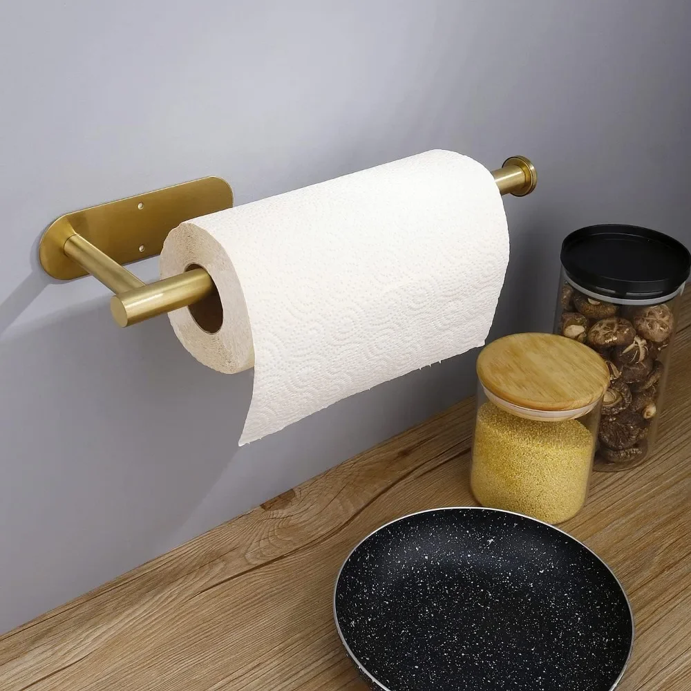 Kitchen Roll Towel Rack Absorbent Rack Paper Towel Stainless Steel Wall Mounted Napkin Dispenser