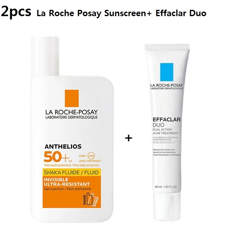 Crème solaire La Roche-Posay, 2 pièces, crème éclaircissante pour éliminer l'acné et les points noirs