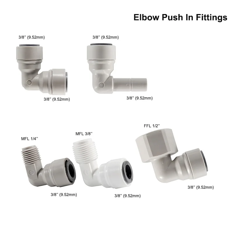 Water Pipe Fitting Plastic Quick Connector Push in Fittings Pipe Hose Connect Food Grade Disconnect Joint