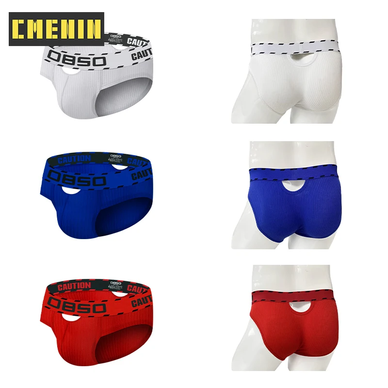 

CMENIN Ins Style Cotton Panties Jockstrap Men's Briefs Low Waist Innerwear Sexy Man Underwear Brief Men Underpants Bikini BS3203