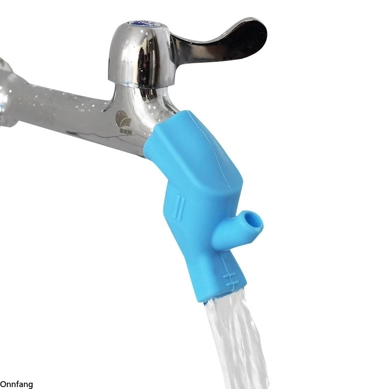 Bathroom Sink Nozzle Faucet Extender Rubber Elastic Water Tap Extension