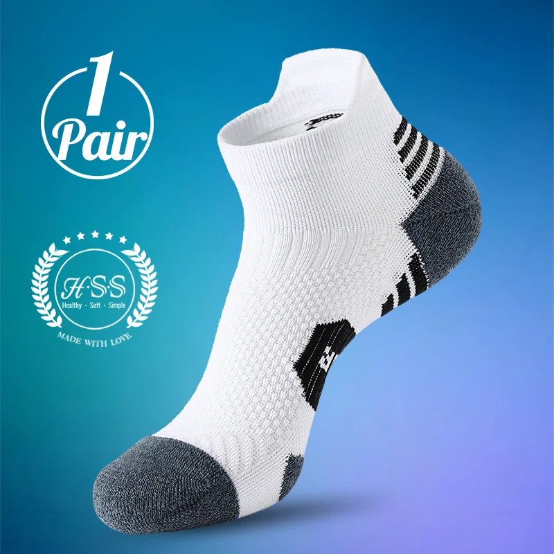 Men's Breathable Cotton Athletic Socks - 5 Pairs