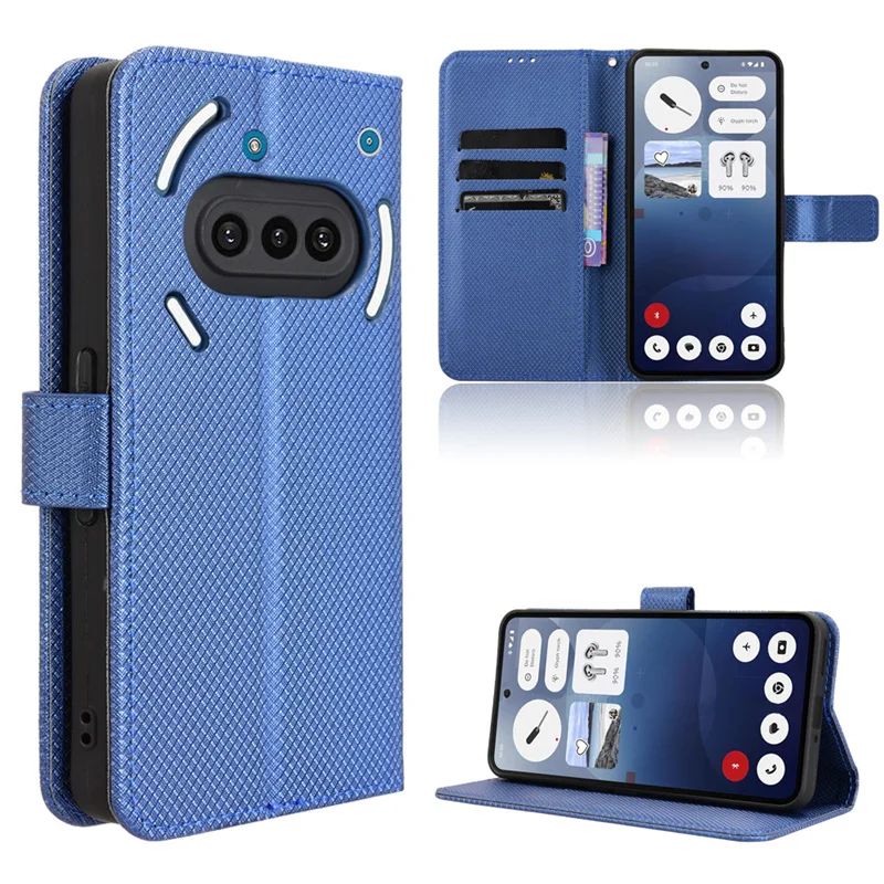 Elegant Flip Diamond Wallet Case with Anti-Drop Stand and Full Protection