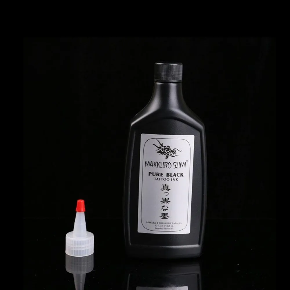 12OZ Super Black MAKKRUO SUMI Tattoo Outlining Ink supply 360ml/bottle
