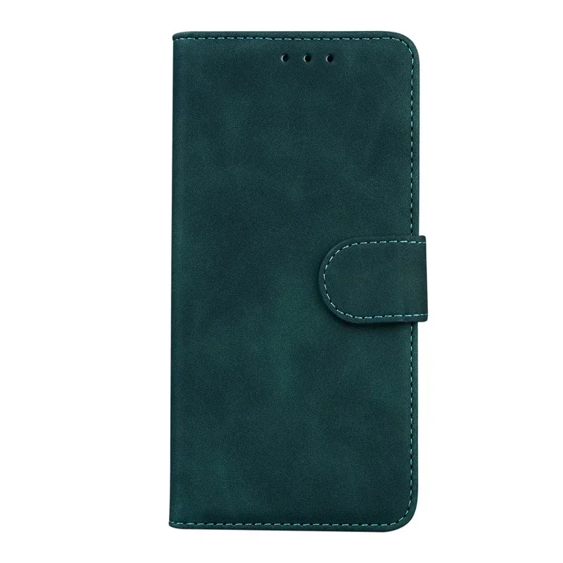 Solid Color Leather Flip Phone Wallet Case