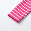 DXTON Toddlers Girls T-shirts Striped Ruffled Long Sleeve Kids Cartoon Tops Squirrel Print Casual Winter Girls Cotton Clothing 4