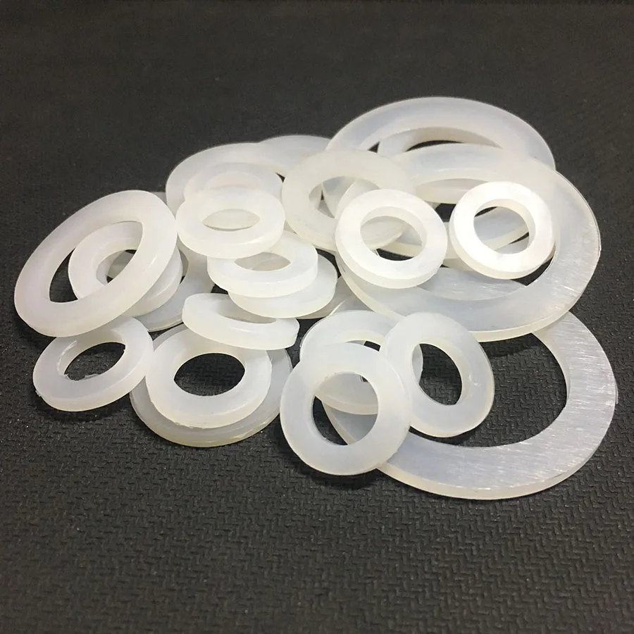 

10 PCS Fit 1/4 3/8 1/2 3/4" 1" 1-1/4" 1-1/2" 2" Sanitary O-Shaped Silica Gel Gasket Sealing Ring Corrugated Gas Pipe Flat Washer