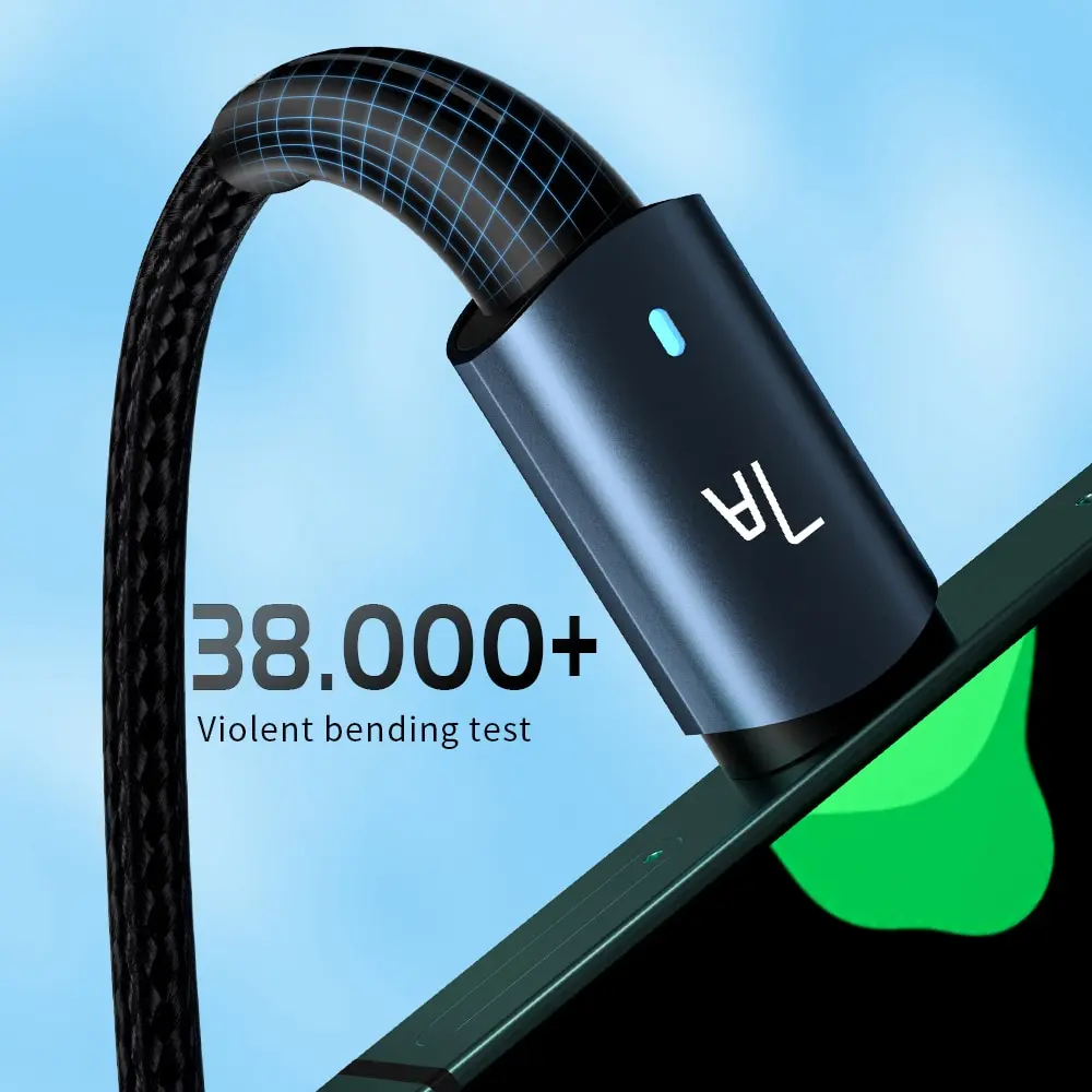 Essager 7A Type C USB Cable - 100W Fast Charging Data Cord