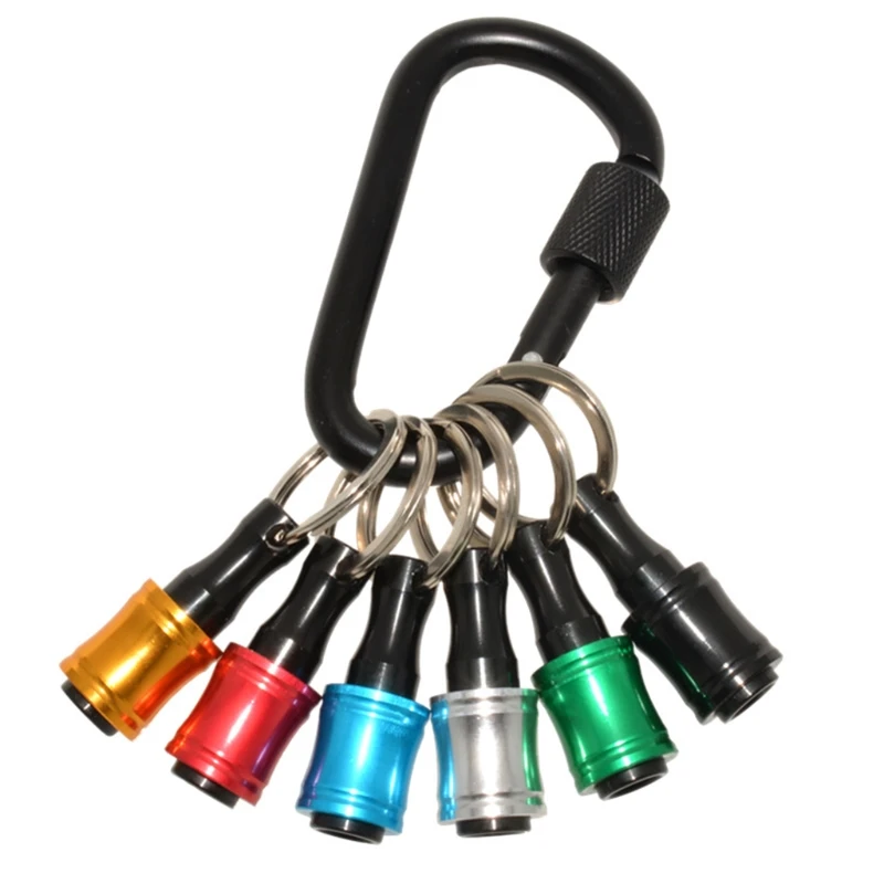 

Keychain Extension Bar Aluminum Alloy Screwdriver Bits Holder Set Portable Drill Screw Adapter Quick Release Extension Dropship