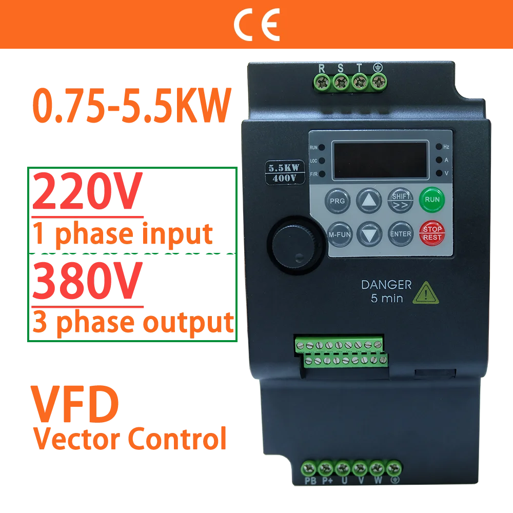 Convertisseur Fréquence SKI780 VFD - 220V 0.75kW - Contrôle Vitesse Moteur Broche - Pour Machines Outils