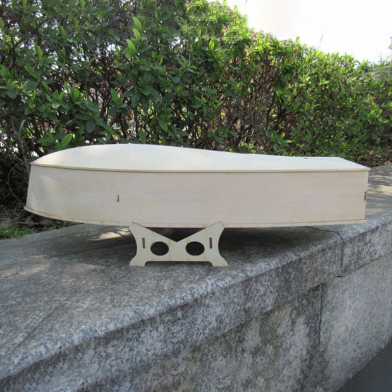 Wooden Boat Model Kit DIY Hand Assembled Electric Remote Control Ship Small Patrol Boat Model 5