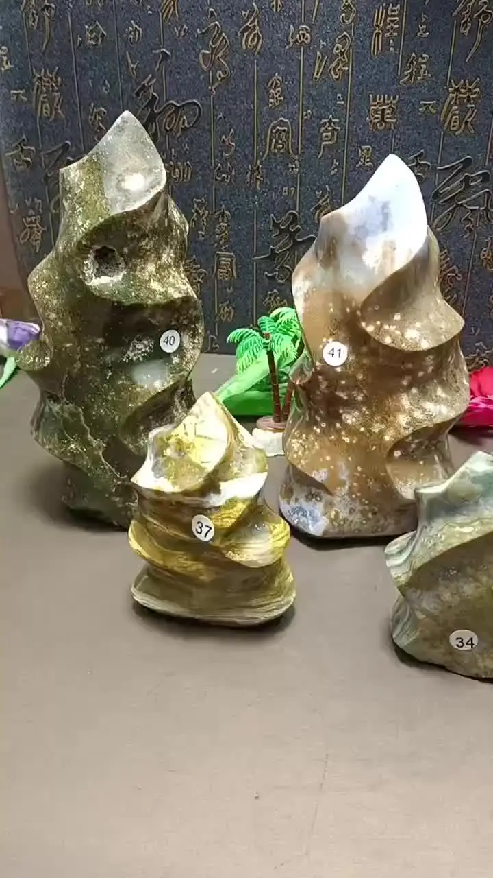 Энергетический кристалл кварца океанская яшма ganyi