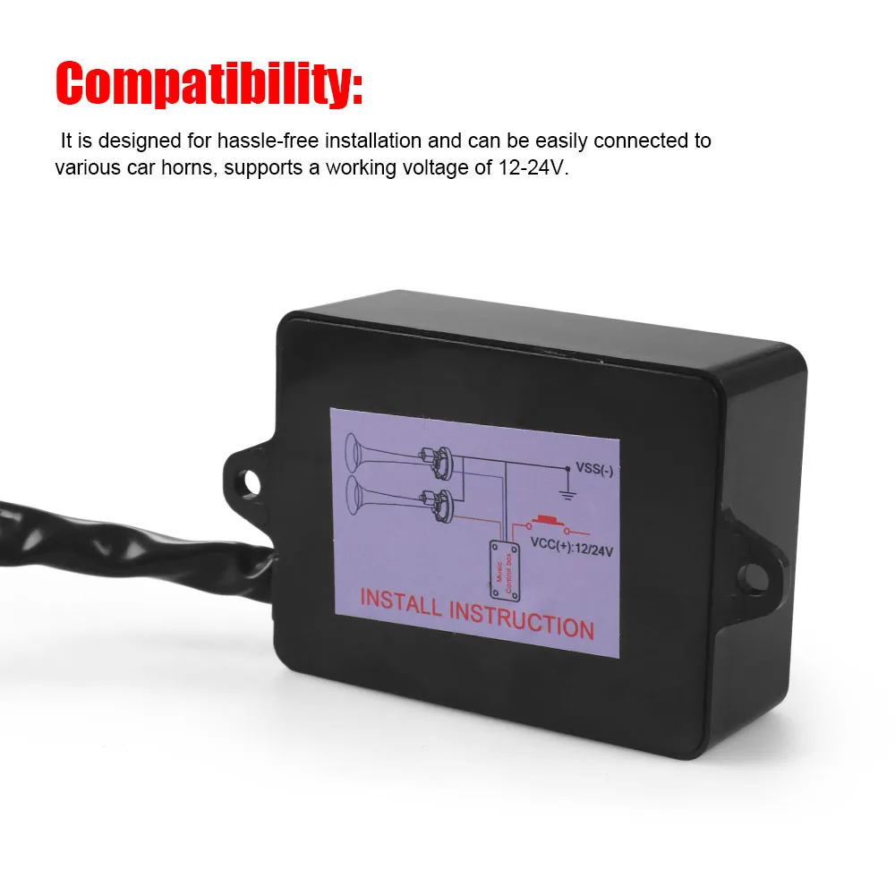 Controller Clacson Per Moto E Auto | 25 Tonalità | 12-24V | Per Auto, Moto, Barche E Camion - Foto 4