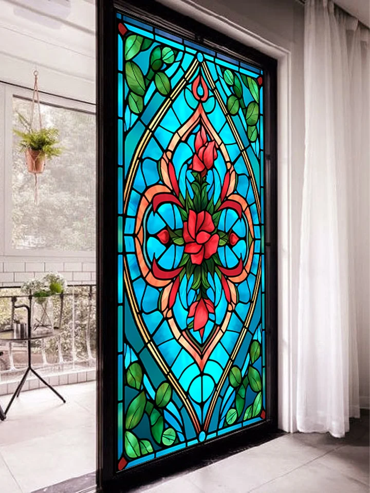 Niet transparant Privacy Windows Film Van Gogh Gebrandschilderd glas