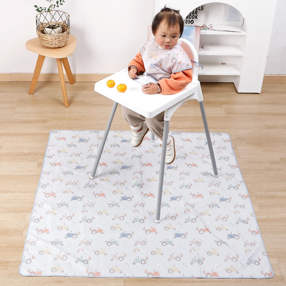 Elinfant Pc Baby High Chair Splat Mat Portable Baby Dining Chair