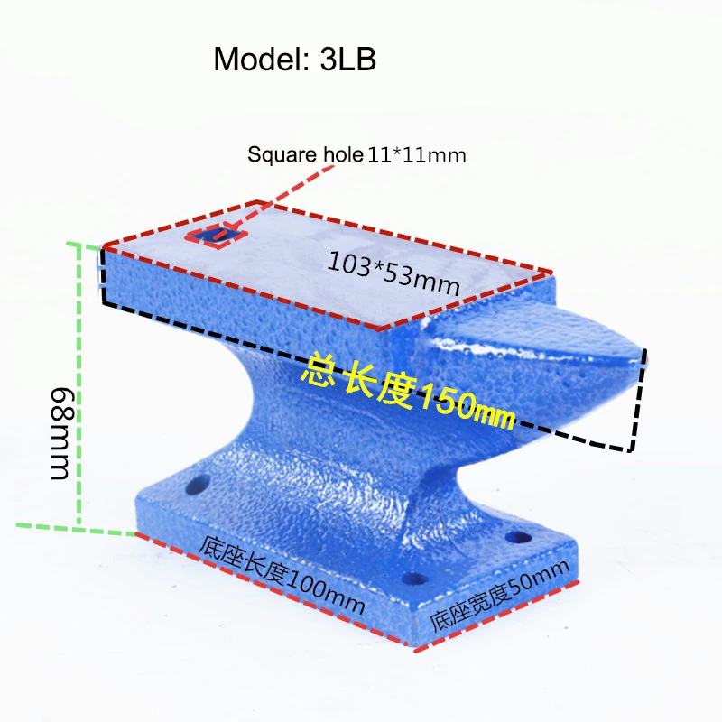 HornAnvilSteelBlockJewelryMakingBenchToolMiniForming