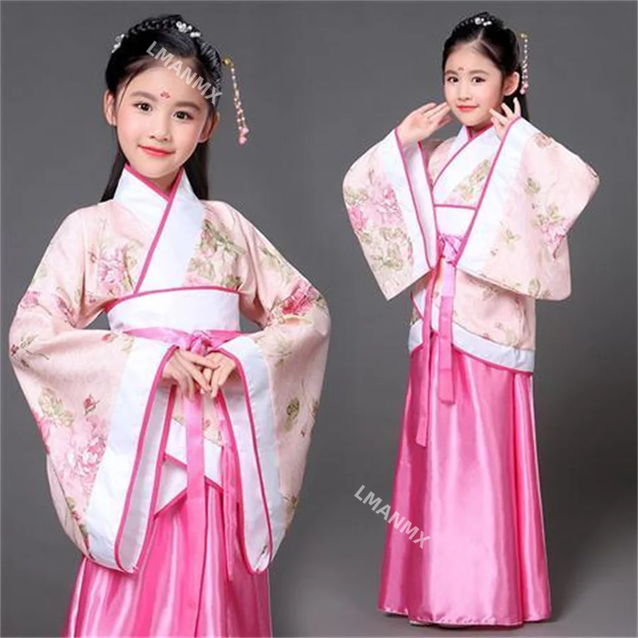 Traditional Chinese Lion Dance Costume Folk Dance Costume Hanfu Dress for Girl Kids Children Girls Lion China Clothing