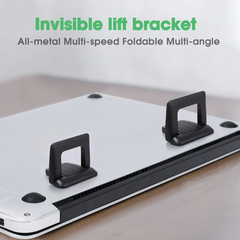 Mini Dobrável Desktop Laptop Stand Pés Universal Titular Apple Macbook pc Teclado de Computador Cooling Pad Suportes Portáteis - Imagem 3
