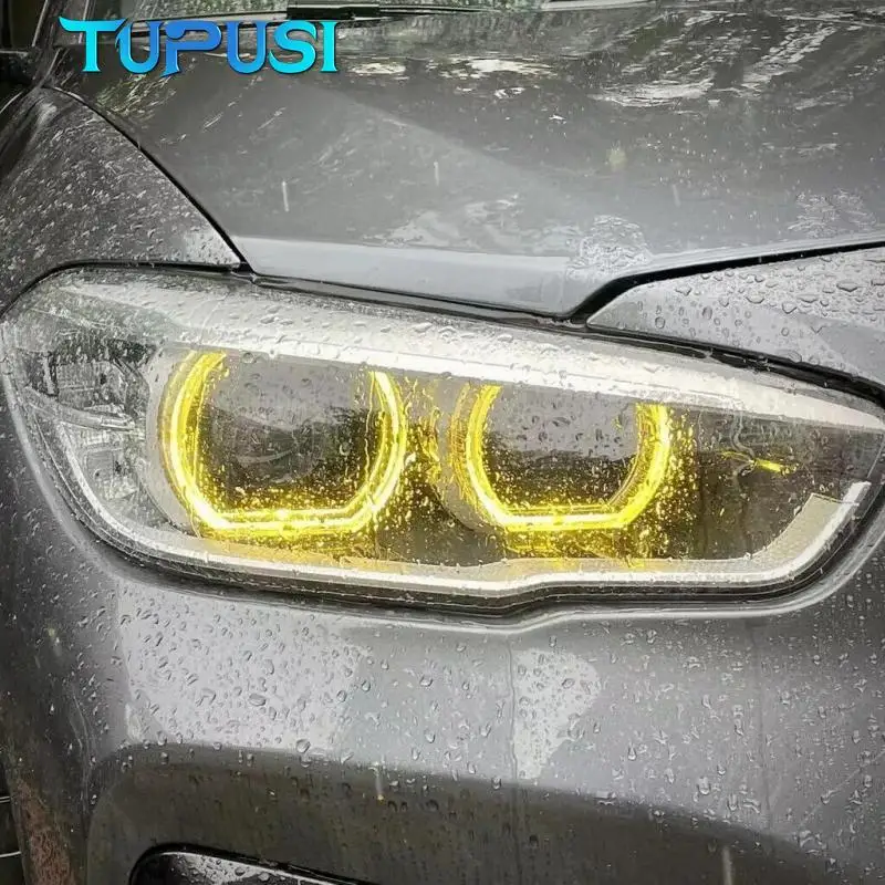 2016 2017 2018 BMW 1 시리즈 F20 F21 114d 118d 120i LCI LED 헤드라이트용 옐로우 엔젤 아이 DRL 모듈 주간 주행등 OEM 63117428425