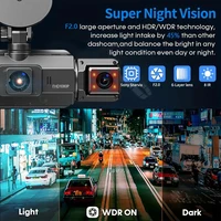 4Lens 360° Dash cam Voice 1080P Video Recorder Car DVR Recording camera Front left right Rear View Auto 4ch dashcam 24H Parking - Image 4