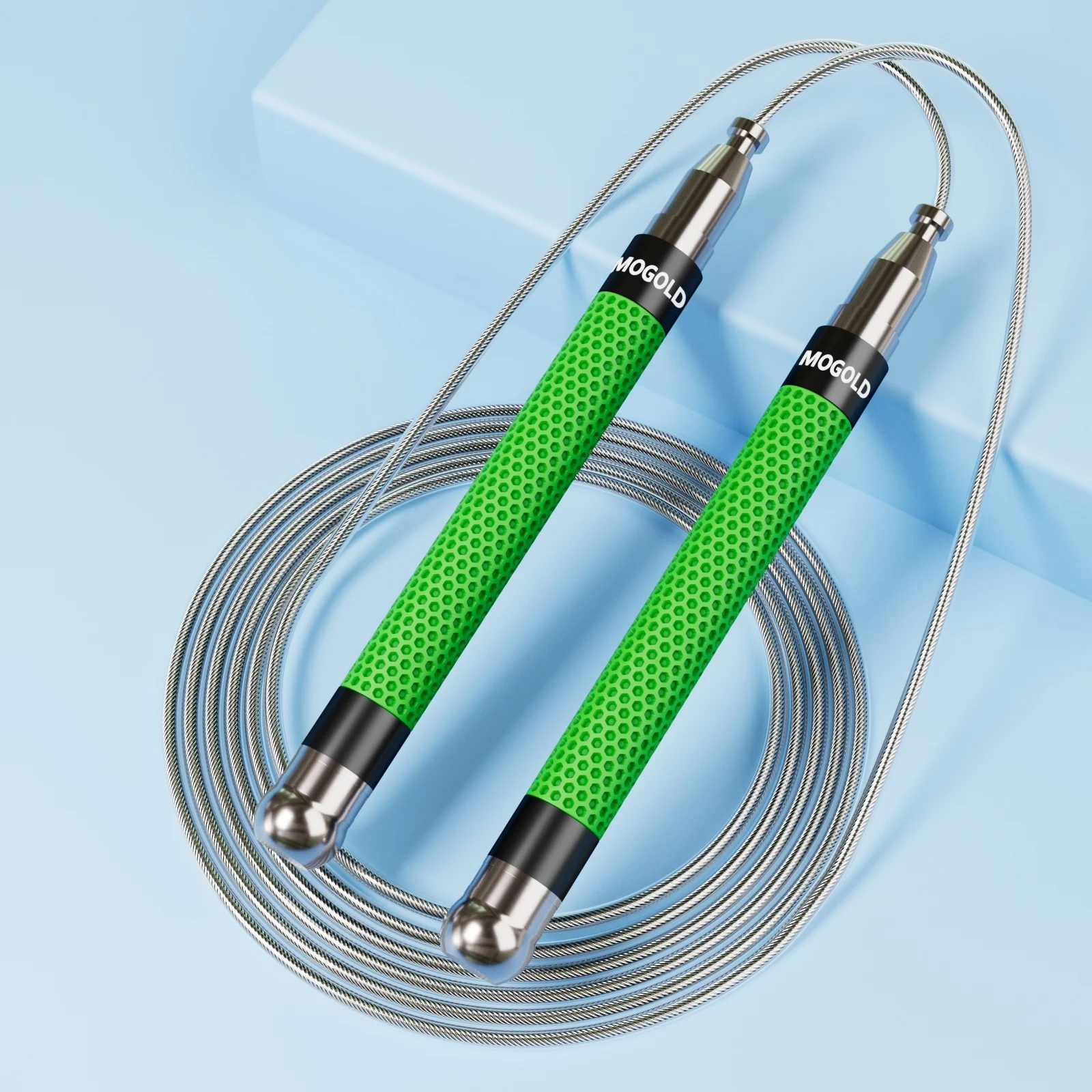 Jump Rope with Ball Bearings Adjustable Aluminum Alloy Handle