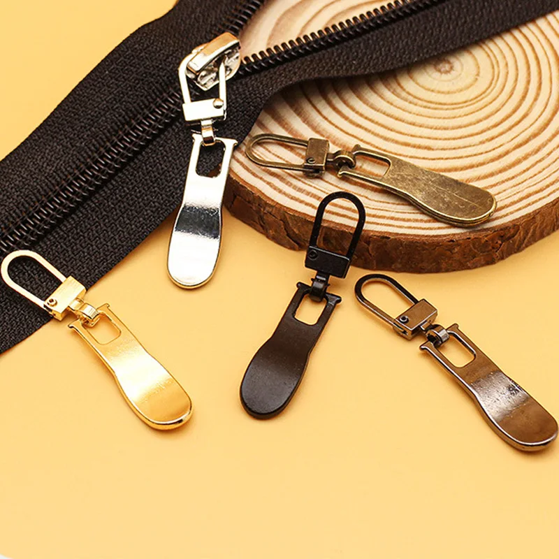Daisy Removable Zipper Head Reusable Environmental Metal Instant Zipper Pull Tab Sewing Craft Tool Wear-Resistant Pendant