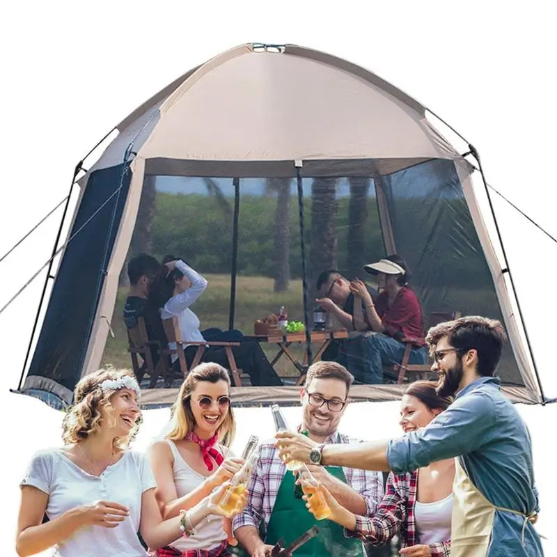 

Canopy Tent With Netting -up Screen Room Tent With Mesh Side Walls -up Screen Room Accommodates 6-8 People For Sunscreen Picnic