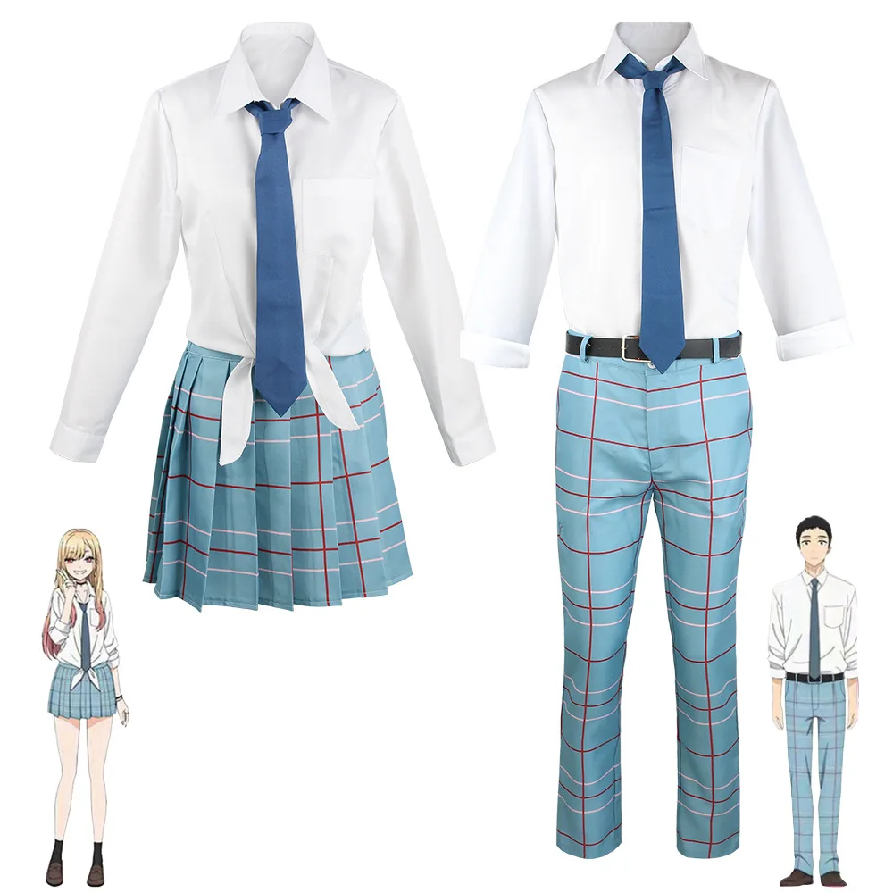 

Marin Kitagawa Cosplay My Dress Up Darling Costume JK School Uniform Skirt Outfits Halloween Carnival Suit
