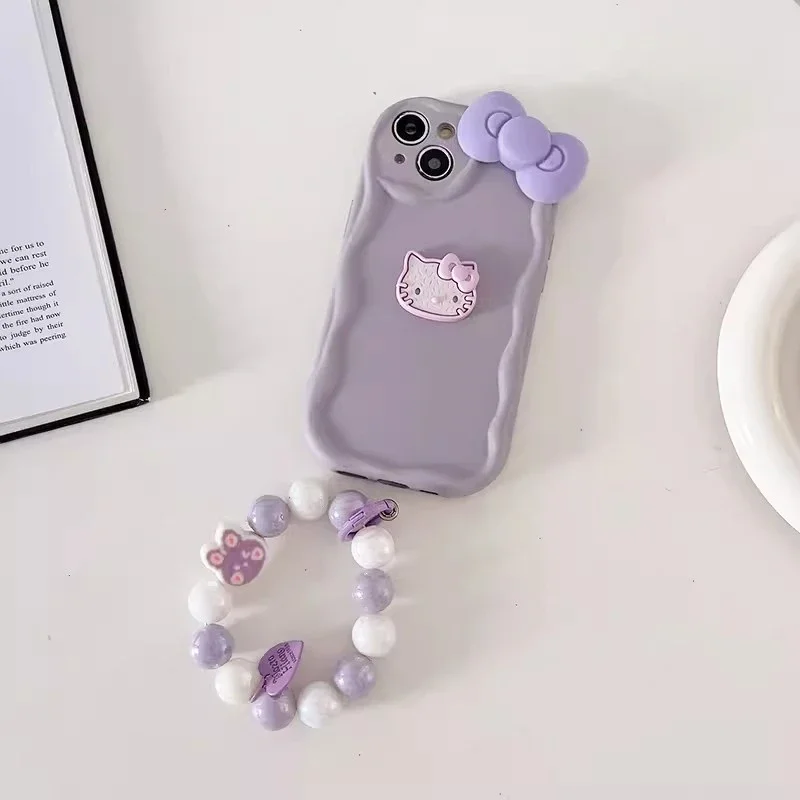 thumbnail image 1 of Sanrio Bowknot Hello Kitty funda de TPU suave para Samsung Galaxy S23 S22 Ultra S21 S20 FE A14 A24 A25 A23 A33 A53 A34 A54 Wave Cover, 1 of 5