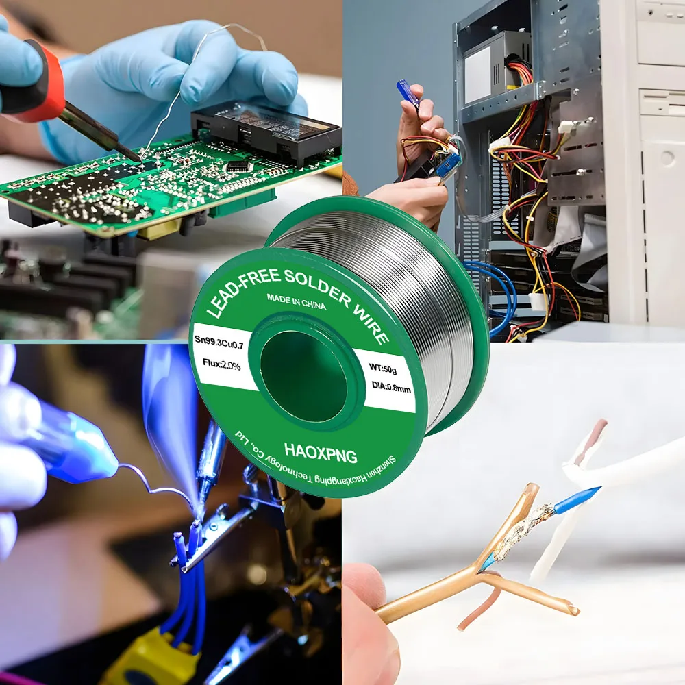 soldering tin wire Lead-free Low Temperature Flux-cored Solder Wire Tin Low Melting Point 217 Degrees Sn99.3cu0.7