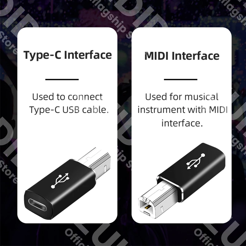 Universal USB Type C to Type B Printer and Device Adapter