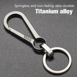 Titanium Alloy Keychain Carabiner with Bottle Opener and Waist Clip (A)