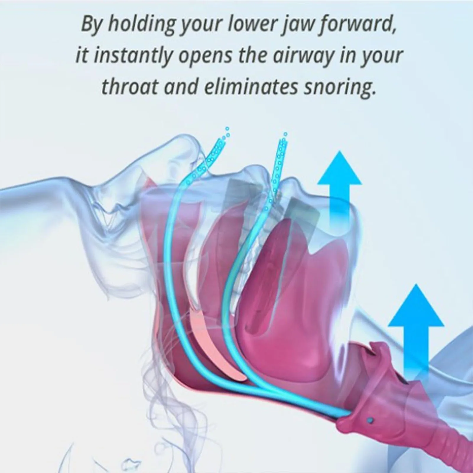 Anti-Snore Tongue Retaining Device Reusable Anti Snoring Mouthpiece Braces Snoring Stopper Women Night's Sleep