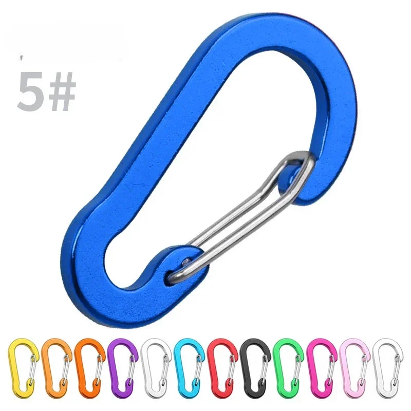 

4Psc Mini Carabiner Set Aluminium Alloy Tourist Keychain Keys Holder Buckle Hooks Camping Fishing Tactical Karabiners Clips