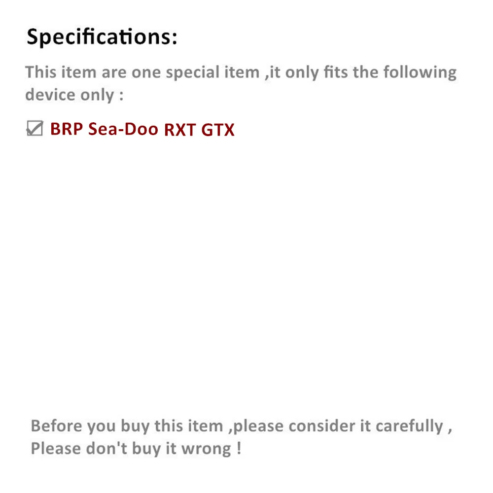 JayCreer Lens For BRP Sea-Doo RXT GTX