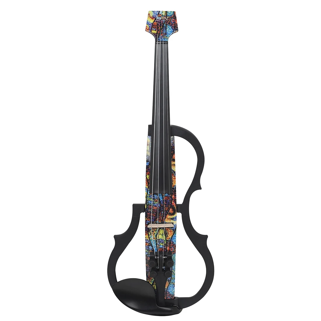 IRIN Colorful 4/4 Electro Acoustic Violin Intelligent Silent Electroacoustic Violin Earphones Connecting Fiddle Accessories