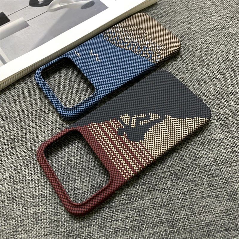Enhanced Carbon Fiber Grain Protective Back Cover