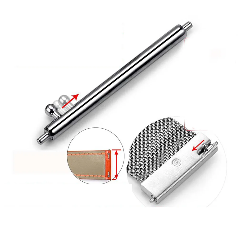 18MM 22MM 20MM 10PCS 1.8mm Diameter Watch Pin Pepair Tools & Kits Quick Release Watch Strap spring Bars Pins 24mm 23MM 16MM 19MM