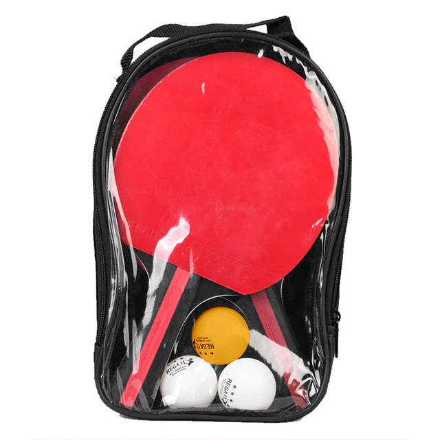 Tennis de table / Raquette de ping-pong avec 3 balles dans un sac