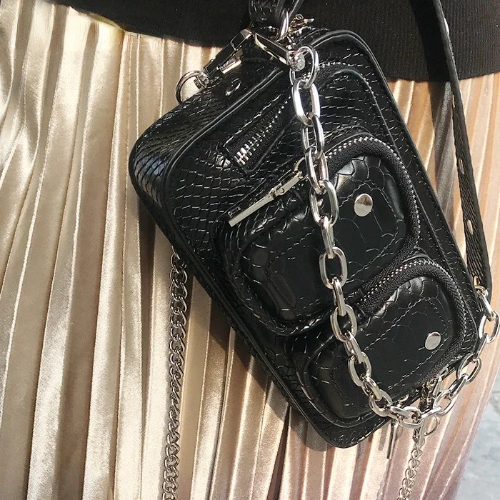 Haven sport Trendy Vintage Fashion Style Leopard Texture Print Shoulder Bag for Women Hip Hop Street Style Cross-body Bad Female 6