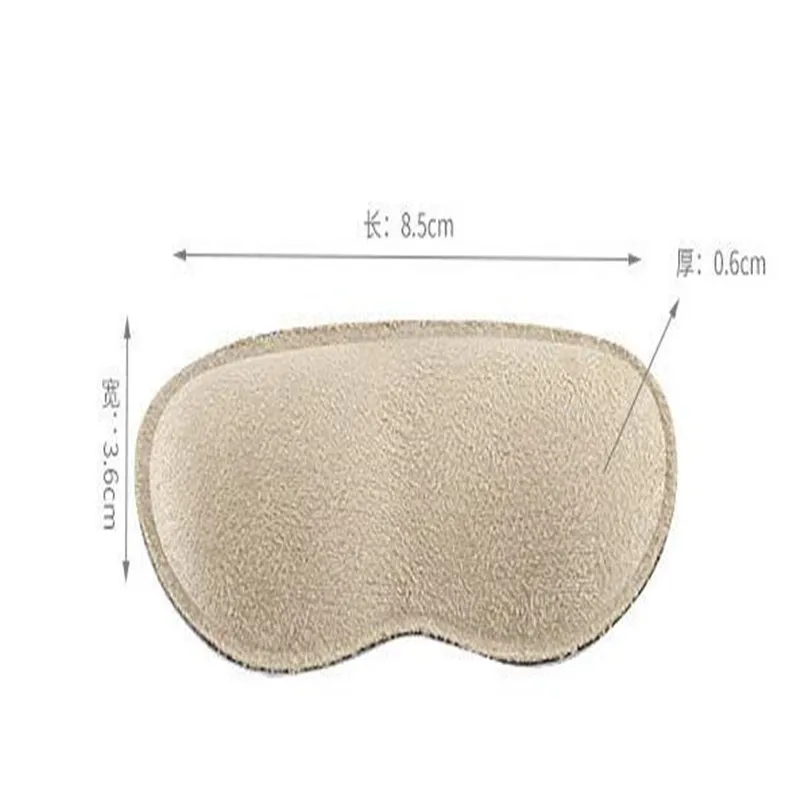 Thickened Suede Shoe Insert Anti Slip Cushion Pads Protector Heels Rubbing Half yard Heel Shoes Insole Grips Unisex 2pcs = 1pair