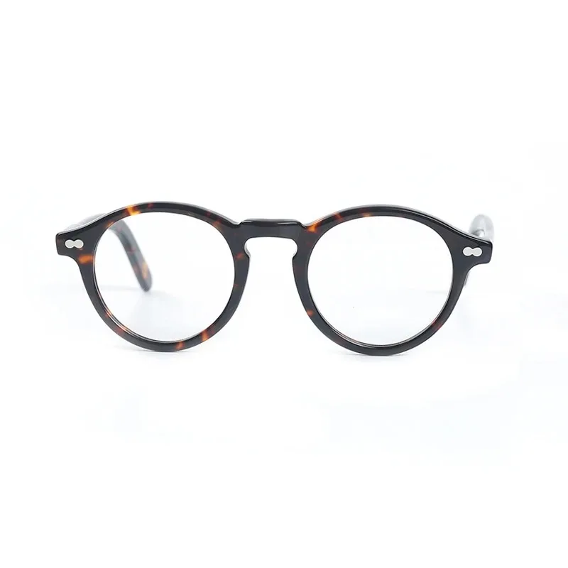 Johnny Depp Runde Brillen Rahmen Mann Lemtosh Optische Gläser Rahmen Computer Brille Frauen Luxus Marke Vintage Acetat – Detail 11