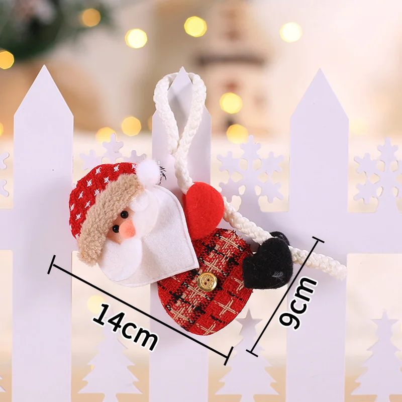 Happy New Year Christmas Ornaments DIY Xmas Gift Santa Claus Snowman Tree Pendant Doll Hang for Home Noel Natal Decorations
